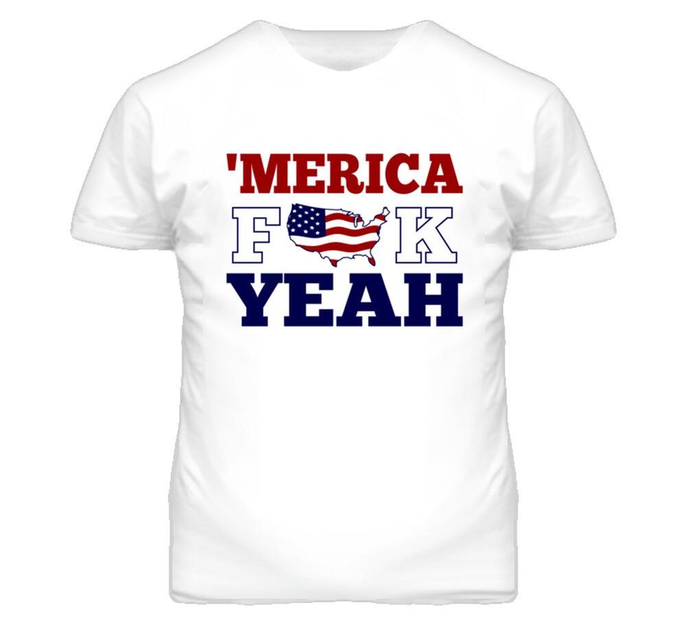 America F*ck Yeah Grappig 4 juli T-shirt