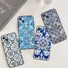 Portuguese Glazed Tiles Case For OPPO Reno 8T 13F 14F 12F 11F 10 12 13 14 Pro 7 8 Lite OPPO Find X8 X6 X9 Pro Cover