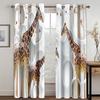 3D Digitaldruck Günstig Kundenspezifisch Tier Löwe Tiger Zwei Dünne Fenstergardinen für Wohnzimmer Schlafzimmer Küche Büro Dekor 2 Stück