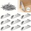 Heavy-Duty Stainless Steel 90° Corner Brackets with Easy Installation for Furniture Support