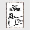 Funny Toilet Metal Painting Tin Sign Retro Picture Vintage Corrosion Plaque Board Man Cave Cafe Bar Cinema Bathroom Wall Decor