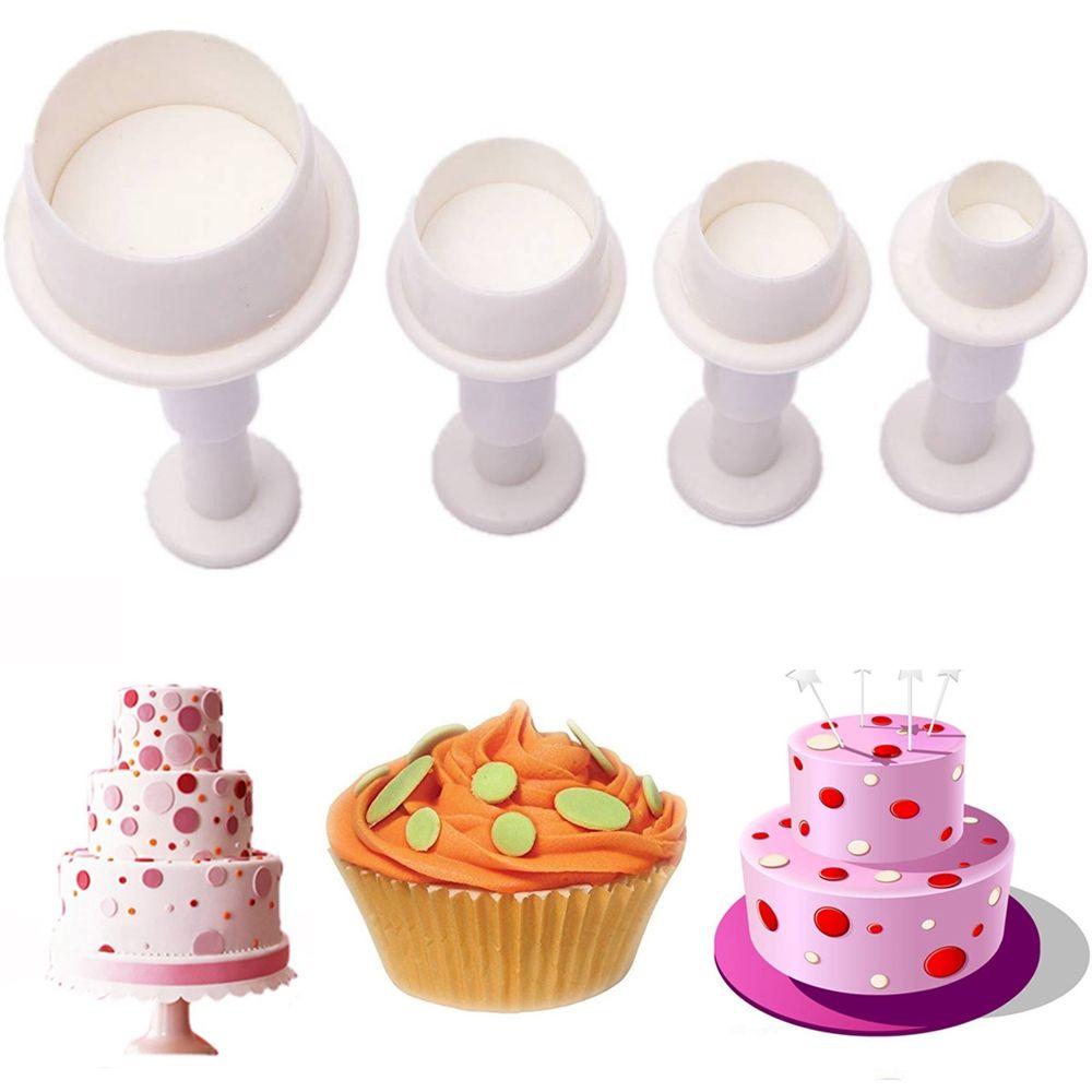 Outil de cuisson Cuisine Biscuit Sucre Piston Fondant Artisanat Décoration Cookie Gâteau Découpeur Moule Rond Cercle