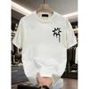 Europese maten Trendy Merk Bedrukt T-shirt met Korte Mouwen Heren Zomer Nieuw Grote Maten Veelzijdig Casual Top
