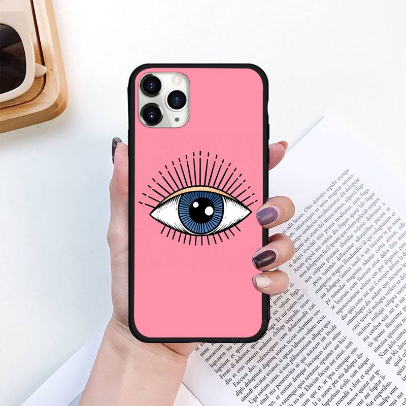 Fashion Evil eye Phone Case for iPhone 18 11 12 13 pro XS MAX 8 7 6 6S Plus X 5S SE 2020 XR mini