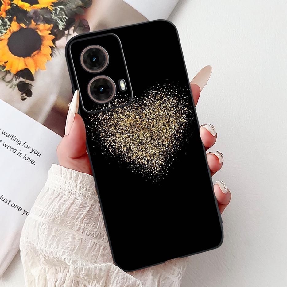 For Motorola Moto G85 5G Case XT2427-3 Luxury Painted Cover Soft TPU Phone Case For Motorola Moto G35 G 55 MotoG55 MotoG85 Shell