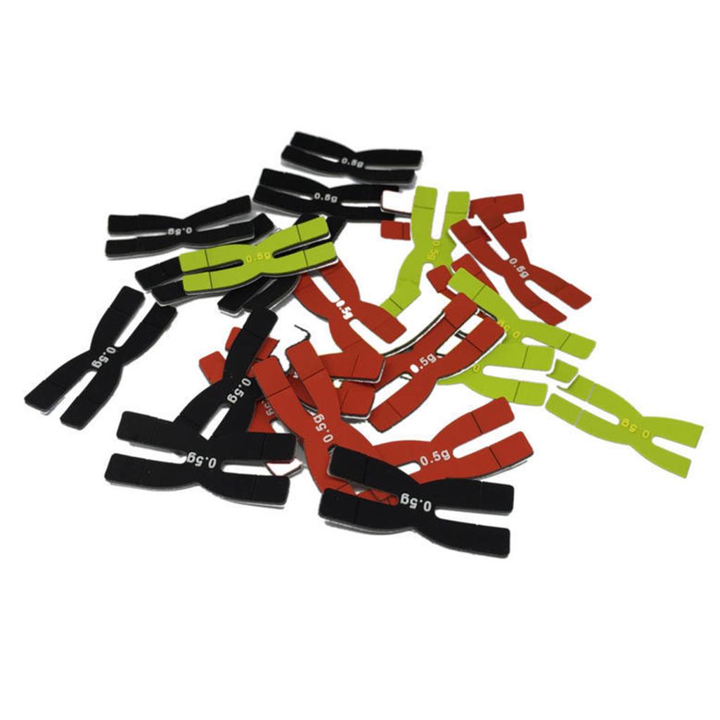 3Pcs 0.5g Racket Head Balance Strips Badminton Racket Weight H-shaped Tennis Racquet Weight Badminton Sports Accessories