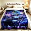 Truck Theme Custom Blanket Personalized Name & Text Customized Soft Warm Throw Blanket Home Decor