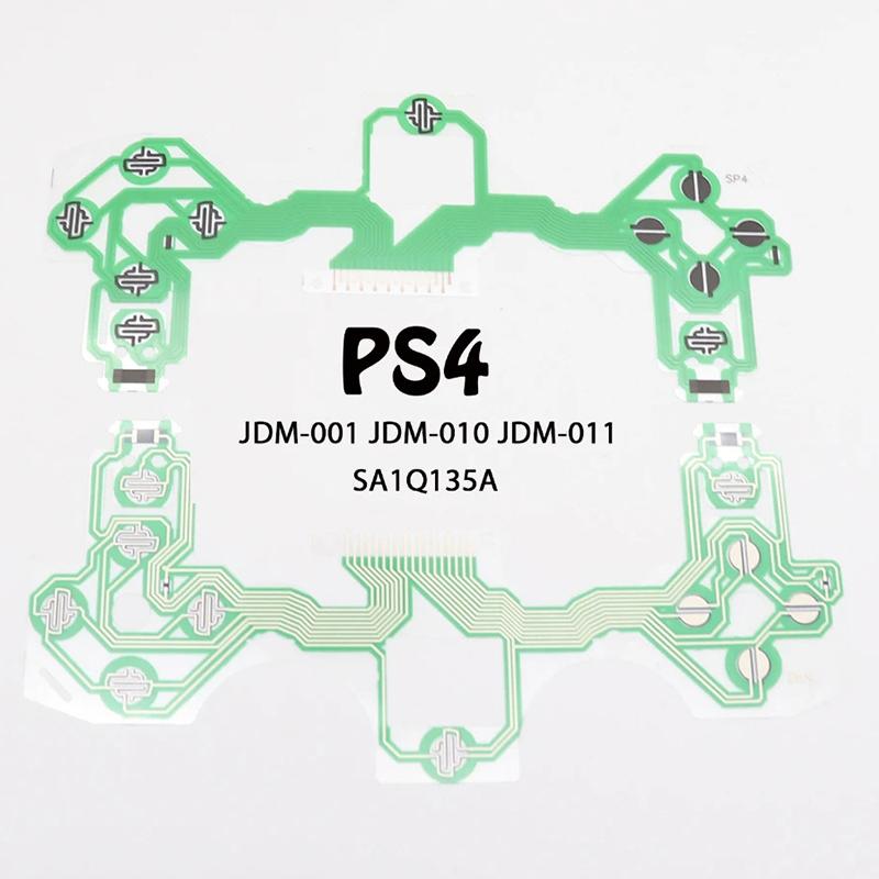 Udskiftningsknapper Bånd Kredsløbskort Til Ps4 Pro Slim Ledende Film Tastatur Fleksibel Jds 010 030 040 050