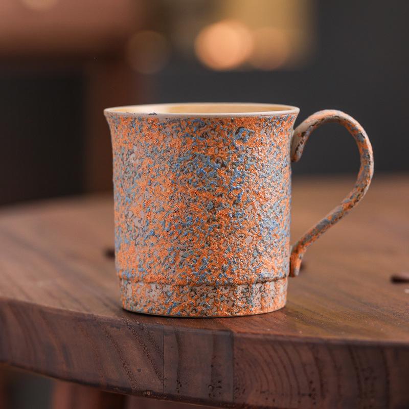 Nordic Style Ceramic Coffee Cup High Value Afternoon Tea American Latte Flower Cup Personalized Mug