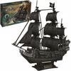 Cubic Fun Puzzle 3d Pirate Ship Queen Anne's Revenge 308 Pieces T4018h