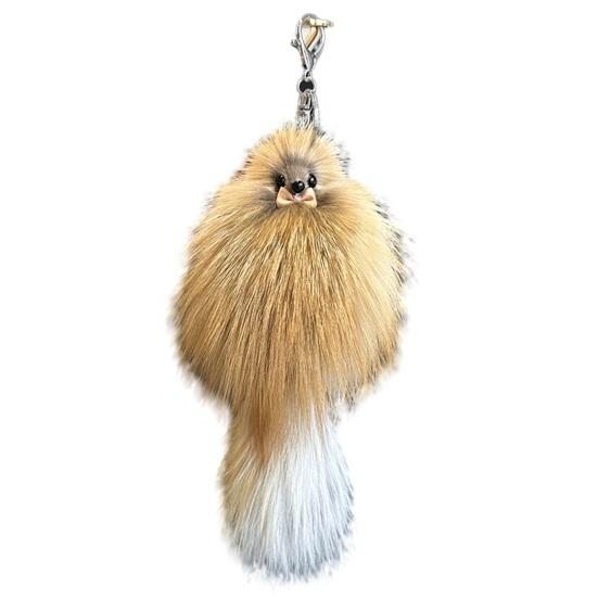 Keychain Pendant Fox Plush Doll Charm Soft Stuffed Key Holder Portable Key Organizer Backpack Bag Accessory