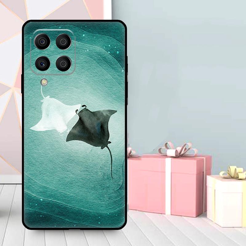 Animal Manta Ray Case For Samsung Galaxy M06 M11 M31 M14 M34 M54 M12 M32 M52 M15 M13 M16 M36 M56 M53 M35 M55