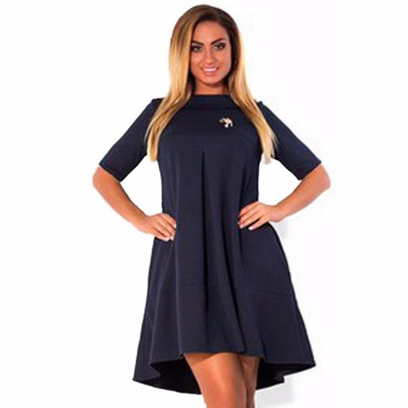 Elegant Women Zip Back Stretch Dress With Timeless Classic Appeal For Any Occasion