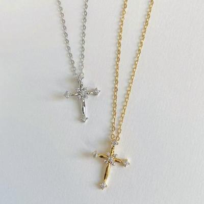 Bling Petite Kreuz Cubic Halskette