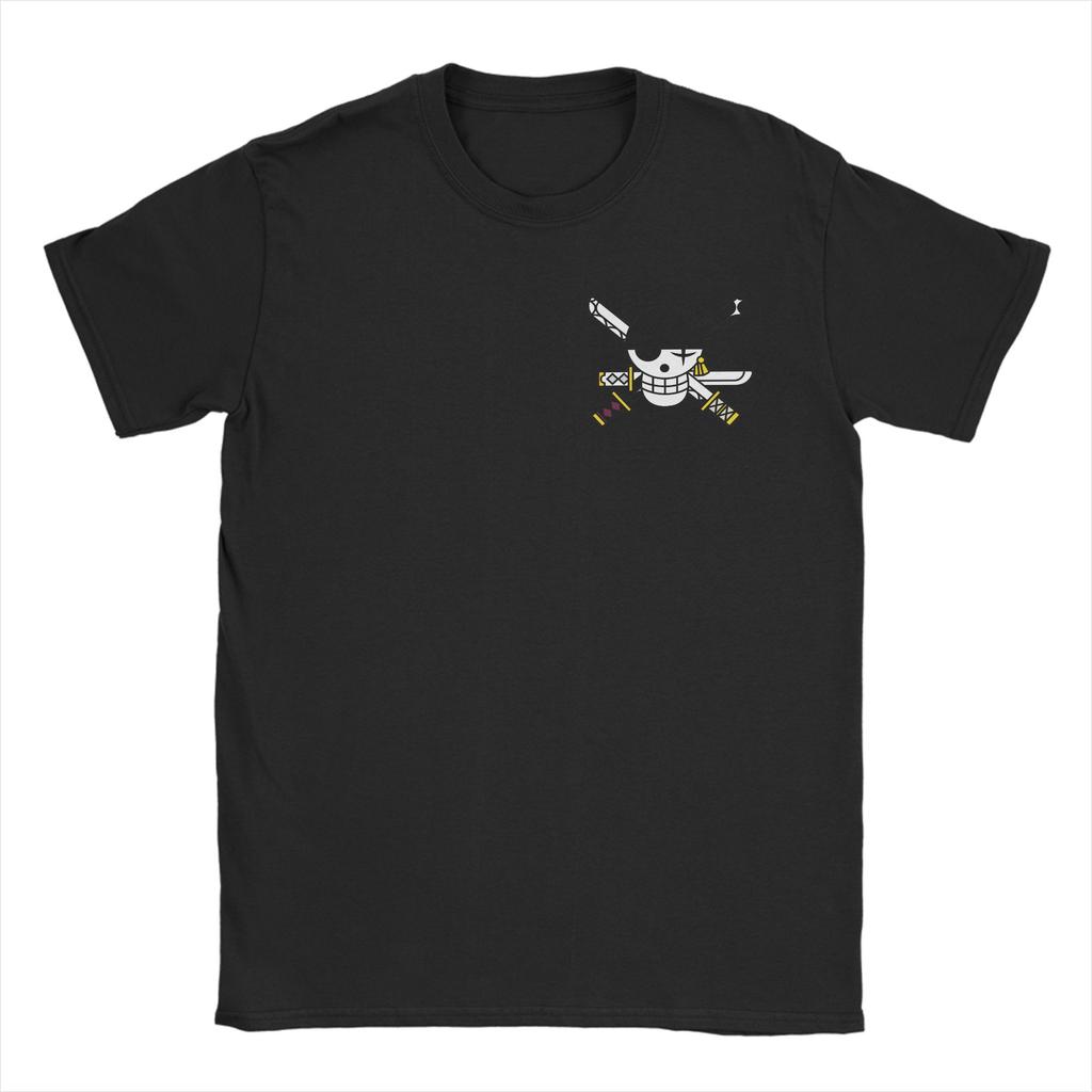 Vintage Zoro Roronoa Ones Pieces TShirt Men Crewneck Pure Cotton T Shirt Short Sleeve Tee Shirt Gift Clothes