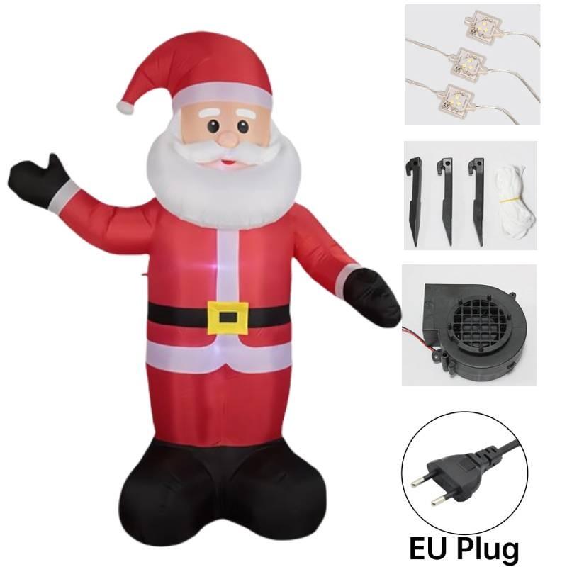 Brightly Lit Inflatable Christmas Santa Claus For Cheerful Outdoor Holiday Party Decoration