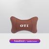 VW Car Leather Headrest Seat Head Support Neck Pillow For Volkswagen Polo Golf GTI CC Tiguan Arteon Passat Jetta Touareg ID.3 Nq5