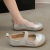2025 Spring Women Flat Shoes Korean Style Mary Jane Shoes Ladies Casual Leather Boat Loafers Work Party Wear Nurse's Shoes