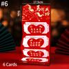 Folding Red Envelope 6/10 Card Slots Red Pocket Lucky Money Evenlopes Red Ita Bag Spring Festival Hongbao Nouvel An Chinois 2026
