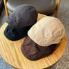 New Retro Painter Cap Solid Color Anti-UV England Hat Casual Newsboy Cap Gift