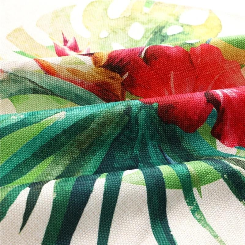 Japanese Style Kitchen Waves Sunrise Print Aprons for Women Linen Pinafore Bibs Household Cleaning Home Cooking Apron