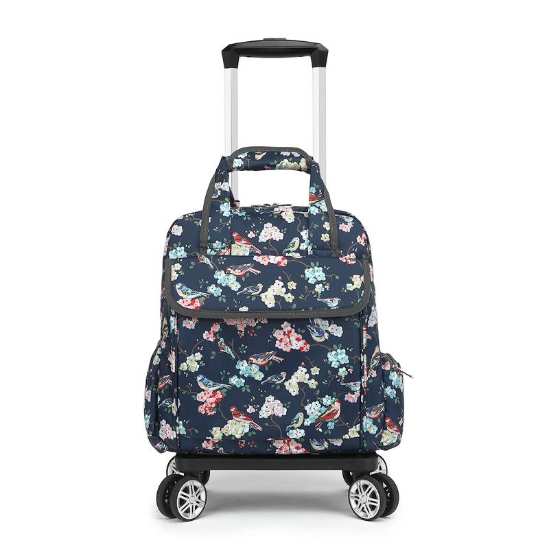 Leichte Faltbare Wasserdichte Trolley-Handtasche mit Universalrädern für Kurztrips und zum Mitnehmen an Bord