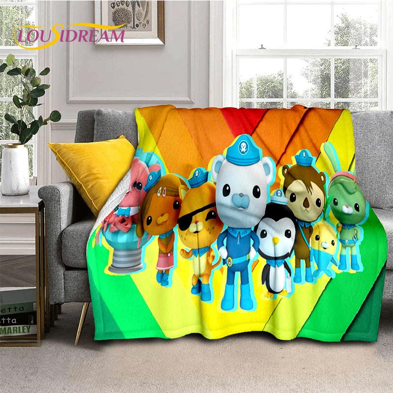 Die Octonauts Barnacles Niedliche Cartoon Weiche Decken, Warm Halten Flanell Überwurfdecke für Picknick Betten Sofa Zuhause Schlafzimmer Geschenke Kinder