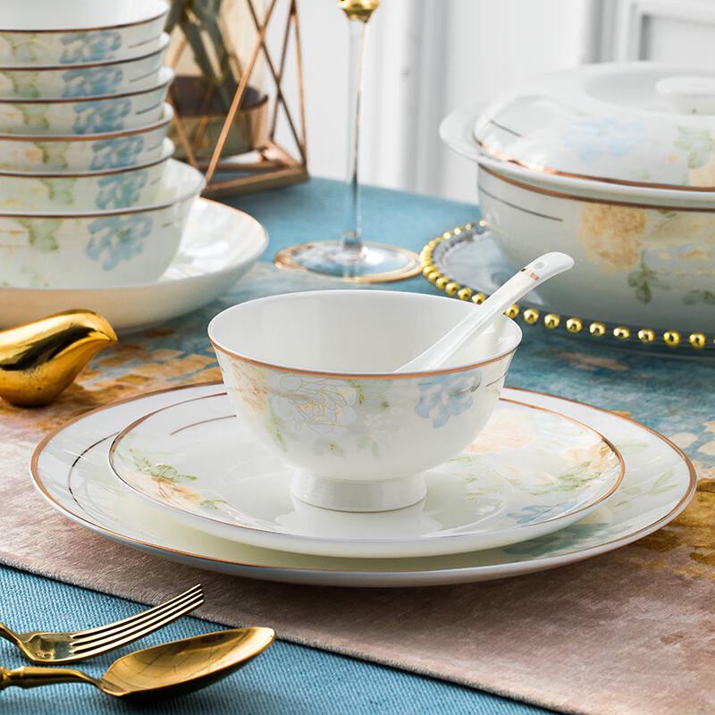 YiChen European Style Jingdezhen Ceramic Dining Bowls - Dreamy Floral