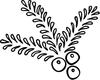 Printtoo Square Wooden Rubber Stamp Olive & Leaves Design Diary Card Block-2 X 2