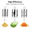 Rotary Cheese Grater Cutter Slicer Toner Strip Hand Crank Vegetable Chopper Cheese