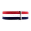Jaimie Jacobs LEHEL SCHWABING MAXVORSTADT Watch Made In Germany Silver Strap, (Nato Strap, Red, White, Blue, Buckle)
