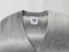 Unisex American Retro Striped V-Neck Sweater Jacket - Casual Autumn College Style