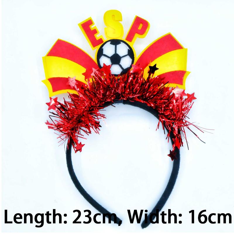 2026 Football Cheer Headband, National Flag Team Support Headwear, Cheerleader Hair Accessories, Game Celebration Decorations