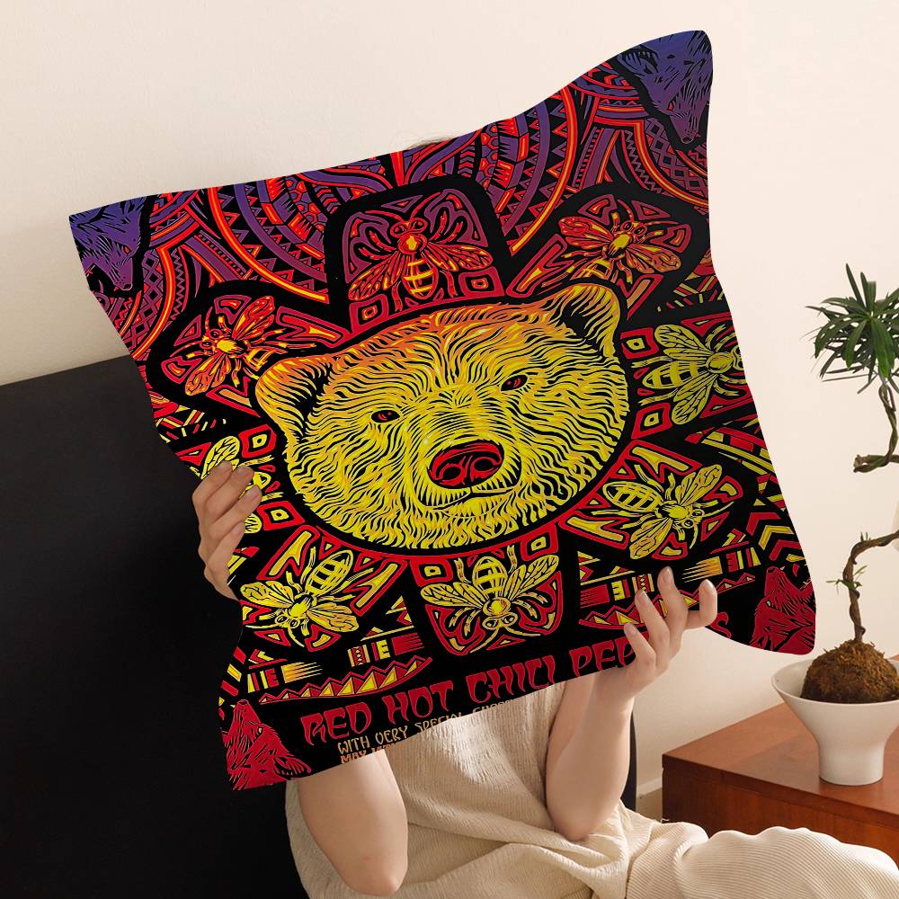 Band R-Red Hot C-Chili Peppers Personalized Pillow Cover Kids Bedroom Wild Party Decor Pillowcase Kid Birthday Shower Gift