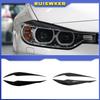 Pcs Car Headlight Lamp Eyebrows Cover Trim Stickers For BMW 3 Series F30 F35 2013-2018 Gloss Black Car Eyelids Lids ABS Carbon