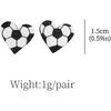 3Pcs Sports Ball Stud Earrings for Women Game Day Leopard Print Ball Shaped Baseball Soccer Softball Earrings Sport Lover Fans Jewelry