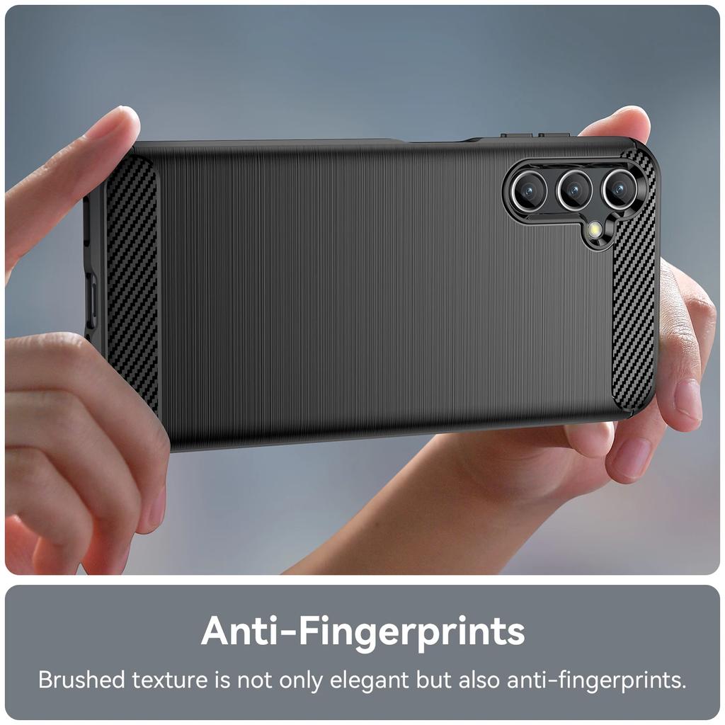 Capa TPU com textura de fibra de carbono para Samsung Galaxy A14 A24 A34 A54 5G A73 A53 A33 A13 A23 A52 Capa protetora à prova de choque Funda