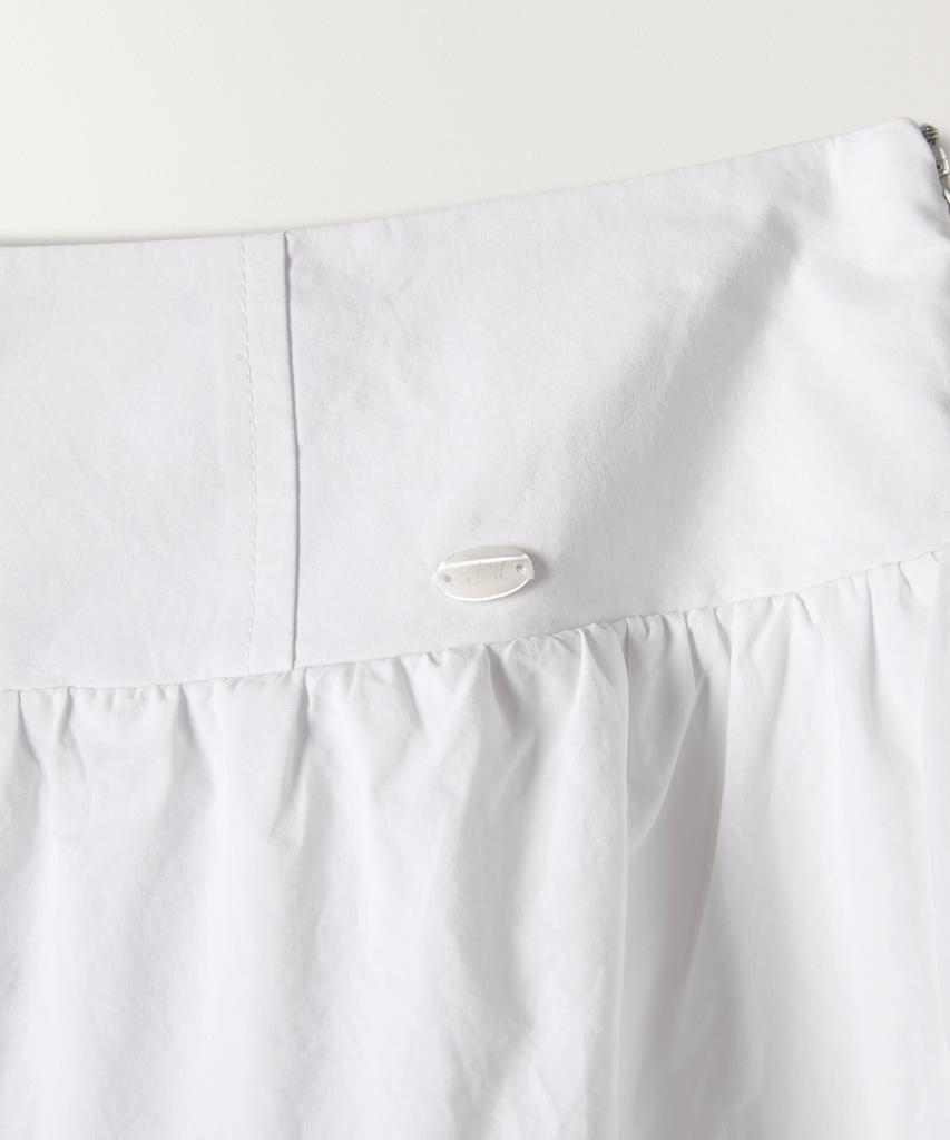 Tudment Tiered Long Skirt Ivory