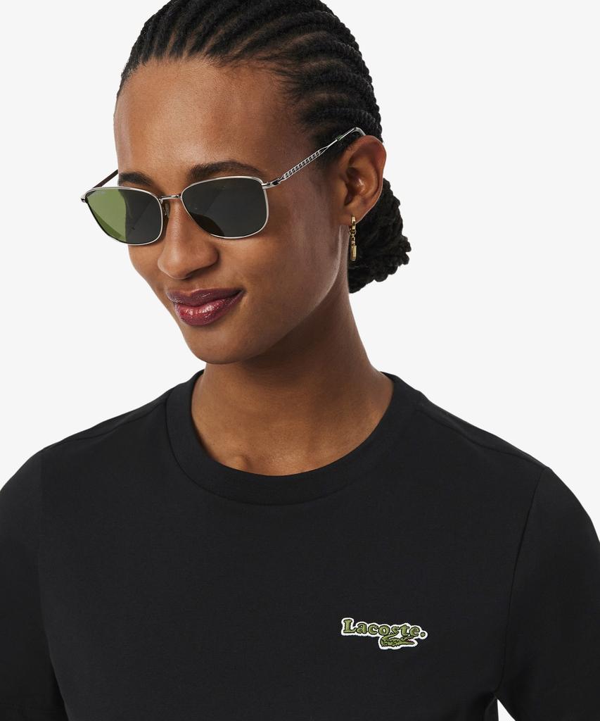LACOSTE Women'S Soft Branding Short Sleeve T-Shirt Tf5058-56G 031