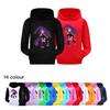 5630 Fashion Outdoor Children Girls Lily Lovebraids Printed Pocket Long Sleeves Hoodies