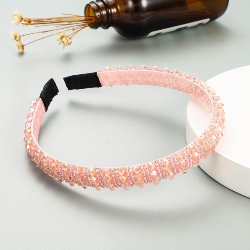 Accessories Hand-Woven Fashion Hair Tie Beads Headband Female Sponge Simple Hair