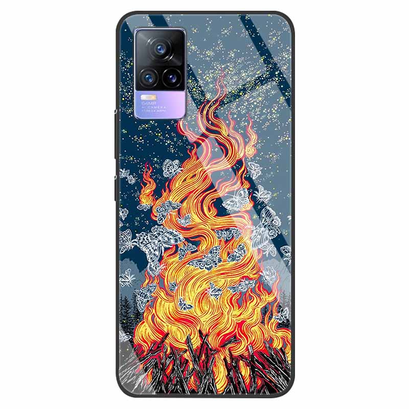 For VivoV21 5G Tempered Glass Case for Vivo V21 5G Soft Bumper Hard Funda For Vivo X60 Pro Global Phone Case X60 5G 2021 Cover