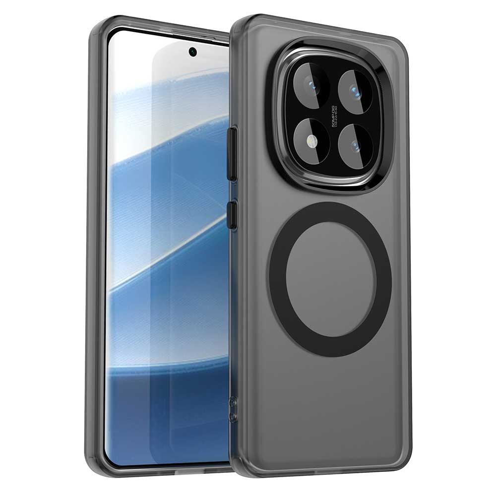 Magnetic Wireless Charging Case For Redmi Note 15 14 Pro 5G Note 14 Pro+ Plus Cover Candy Colors Transparent Back Shell Coque