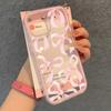 Elegant Pink Bow Pattern Phone Case For iPhone 17Air 16 15 14 13 12 11 Pro Max Plus 2 In 1 Candy Color Clear Silicone Soft Cover