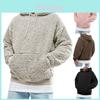 Men Winter Fluffy Hoodie Pullover Stylish Fleece Sweatshirt For Ultimate Warmth