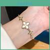 Fashion Flower Jewelry Bracelet With Zircon Stone For Women Gift