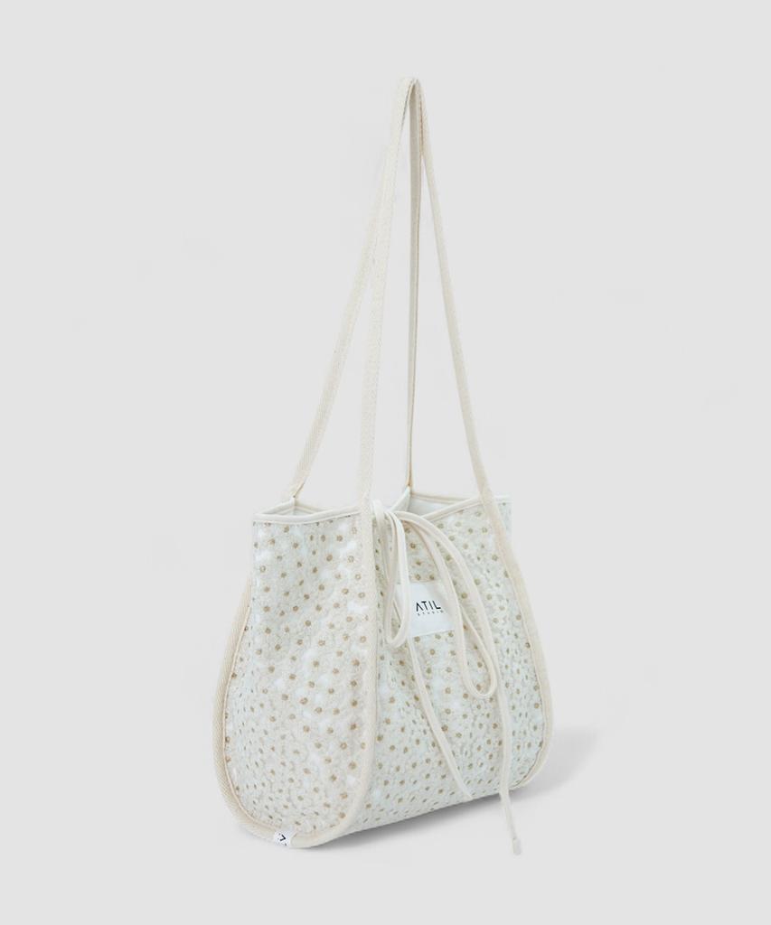 Atil Studio Floral Cozy Tote And Shoulder Bag _ [Beige]