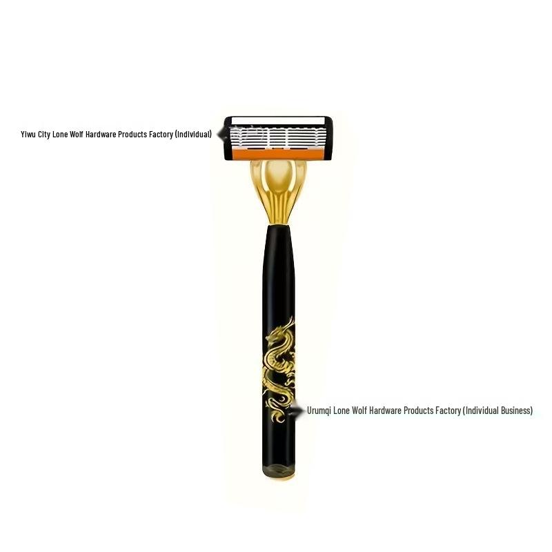 Manual Six-Layer Blade Razor for Men's Beard Shaving