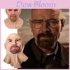 Breaking Bad White Mask Latex Bald Head Old Man Halloween Cosplay Prop