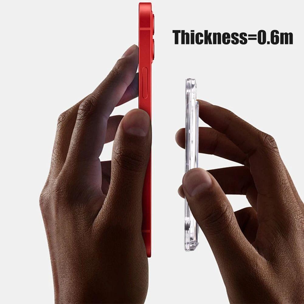 Transparante magnetische portemonneehouder voor Apple Magsafe voor iPhone 15, 14, 13 en 12